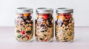 food in jars