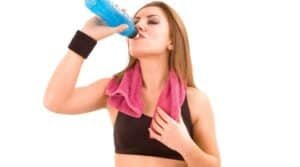 Women drinking protein shake