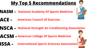 5 personal training certifications