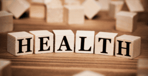 Health in block letters